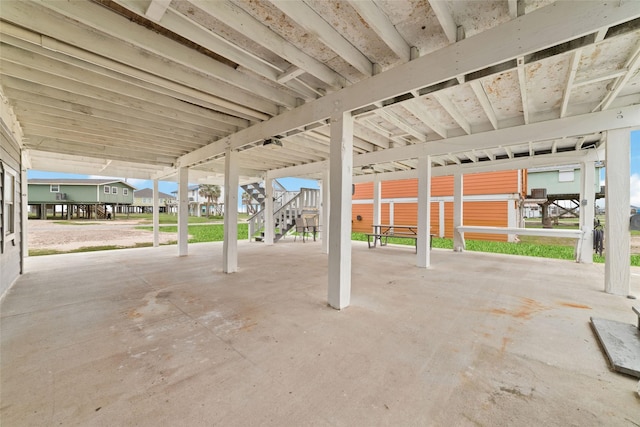 610 Seashell Dr, Freeport, TX 77541 - view of patio featuring stairs
