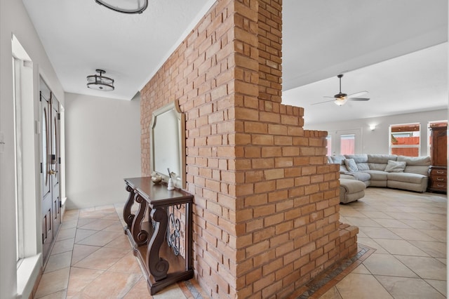 706 Geronimo Ct, Katy, TX 77450 - corridor with light tile patterned floors