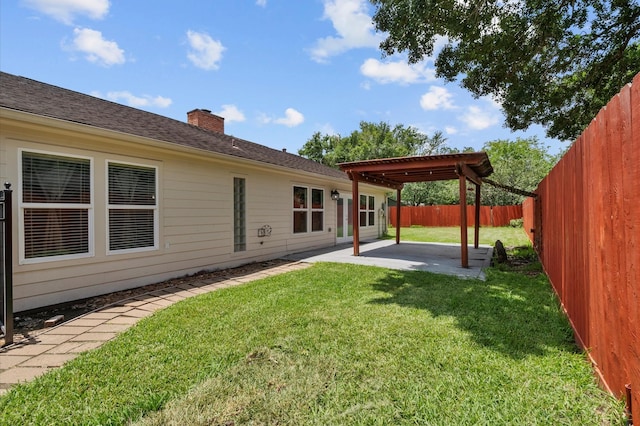 706 Geronimo Ct, Katy, TX 77450 - fenced backyard with a patio
