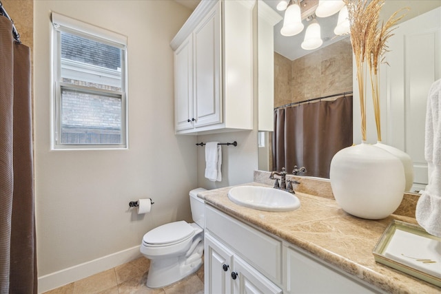 3319 Bridgeberry Ln, Houston, TX 77082 - bathroom featuring double vanity, tile patterned flooring, and a shower with curtain
