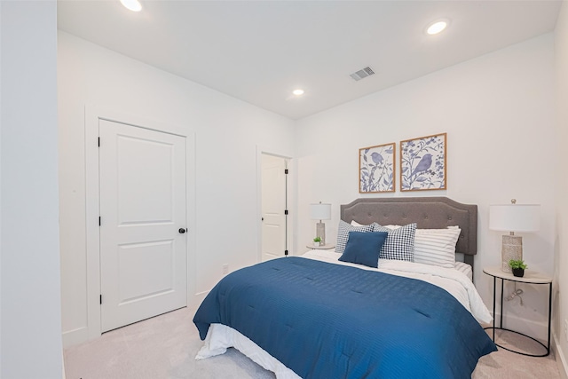 2710 Bostic St, Houston, TX 77093 - bedroom featuring light colored carpet and recessed lighting