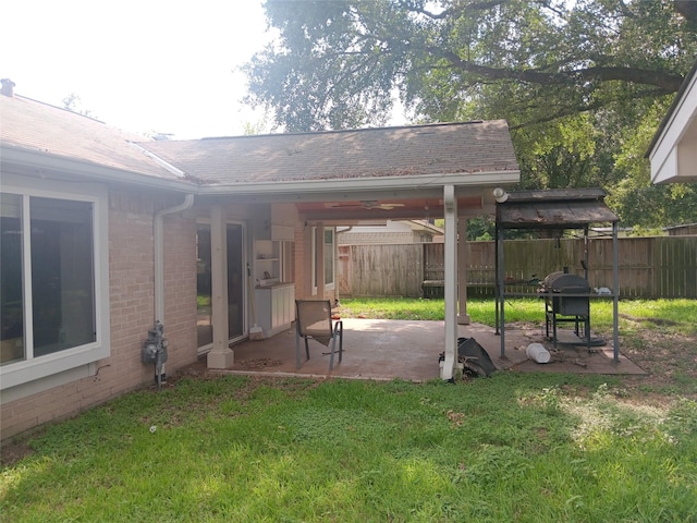 18602 Lippizaner Dr, Cypress, TX 77433 - view of yard with a patio