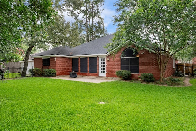 14619 Townsend Ct, Cypress, TX 77429 - back of property with a patio and brick siding