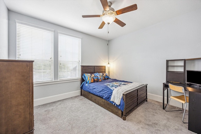 8325 Barberry Branch St, Houston, TX 77055 - bedroom with carpet and a ceiling fan