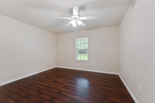 1503 Briar Cliff St, Conroe, TX 77385 - unfurnished room with hardwood / wood-style floors and a ceiling fan