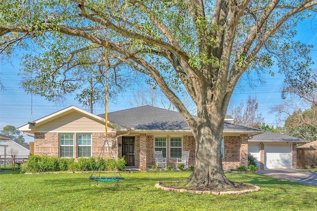 1719 Guese Rd, Houston, TX 77008 - single story home with brick siding, a garage, concrete driveway, and roof with shingles