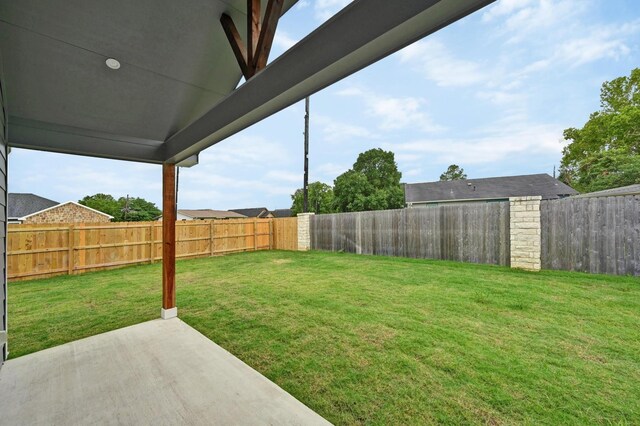 101 Callie St, Smithville, TX 78957 - fenced backyard featuring a patio