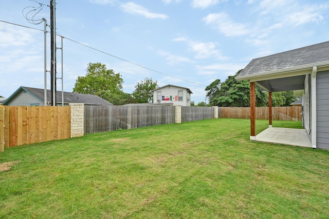 101 Callie St, Smithville, TX 78957 - fenced backyard with a patio