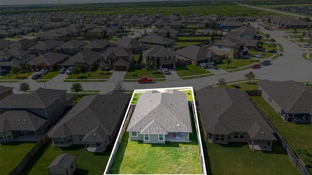 10005 Hermann Trce, Texas City, TX 77591 - aerial view of residential area featuring property boundaries highlighted