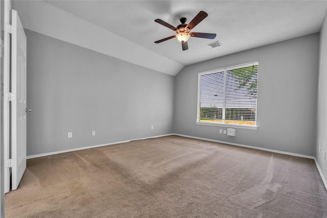 20607 Dademount Ct, Richmond, TX 77407 - carpeted empty room featuring ceiling fan and lofted ceiling