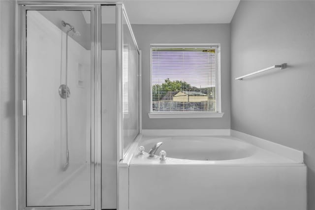 20607 Dademount Ct, Richmond, TX 77407 - bathroom with a shower stall and a garden tub