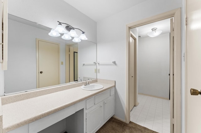 14555 Wunderlich Dr Unit 2602, Houston, TX 77069 - bathroom featuring vanity and tile patterned floors