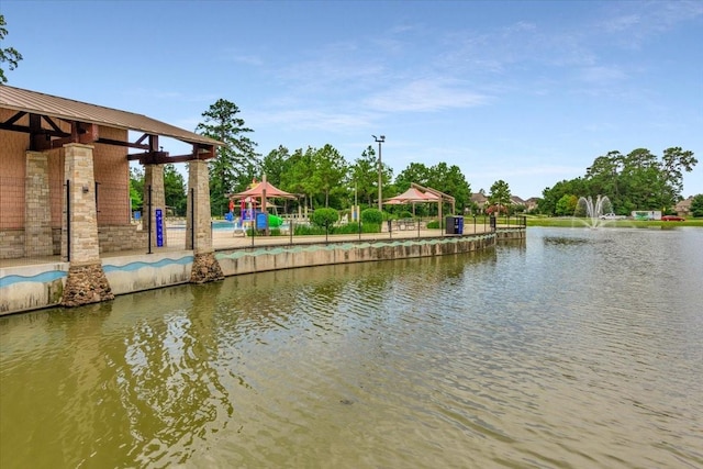 23 N Wheatleigh Dr, Tomball, TX 77375 - dock with a gazebo and a water view