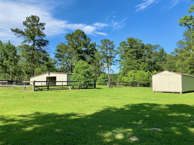 328 Mcguire Rd, Lufkin, TX 75901 - view of yard with an outbuilding