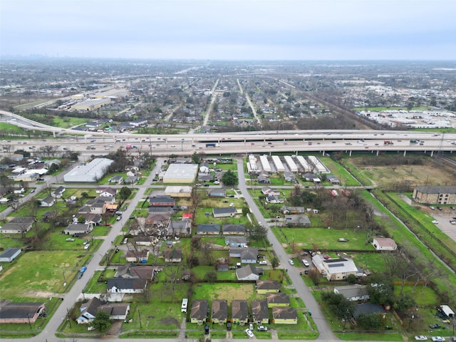 3938 King St, Houston, TX 77026 - aerial view of property's location with a main thoroughfare and nearby suburban area