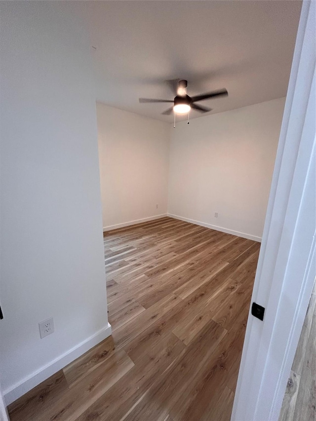6206 Lyndhurst Dr, Houston, TX 77087 - spare room with ceiling fan and wood finished floors