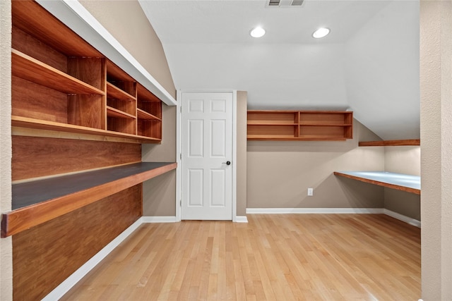 4611 Diamond Springs Dr, Missouri City, TX 77459 - walk in closet with built in study area and wood finished floors