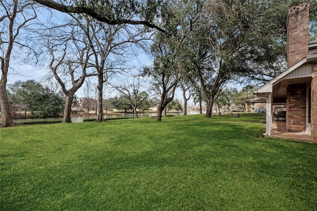 4611 Diamond Springs Dr, Missouri City, TX 77459 - view of grassy yard featuring a water view
