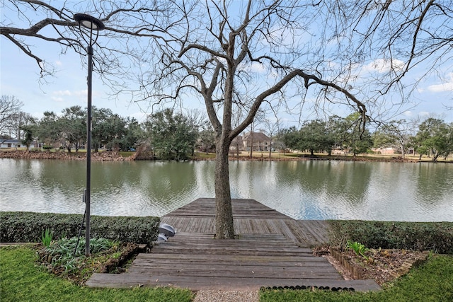 4611 Diamond Springs Dr, Missouri City, TX 77459 - dock featuring a water view