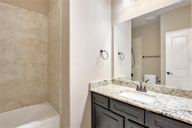 20226 Overland Hills Ln, Cypress, TX 77433 - full bathroom with vanity and tub / shower combination