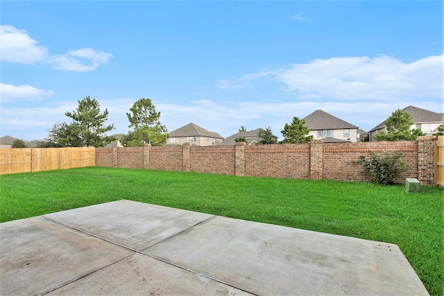 20226 Overland Hills Ln, Cypress, TX 77433 - fenced backyard featuring a patio and a residential view