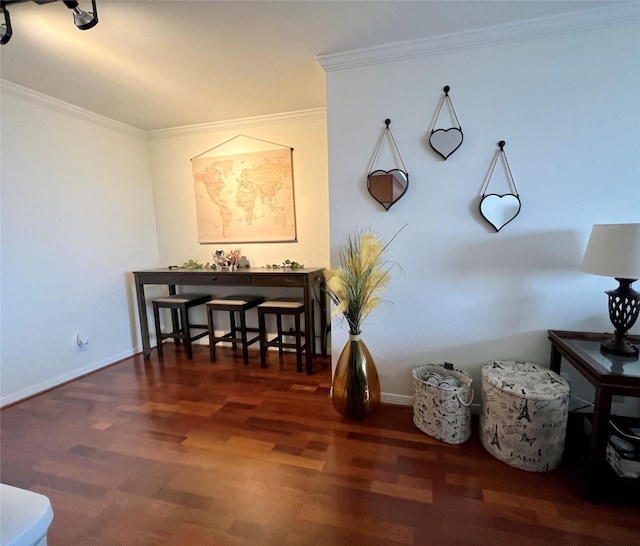 3525 Sage Rd Unit 1502, Houston, TX 77056 - dining area with crown molding and wood finished floors