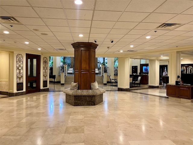 3525 Sage Rd Unit 1502, Houston, TX 77056 - building lobby featuring recessed lighting
