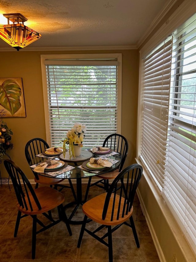 315 N Marsh Dr, Livingston, TX 77351 - dining area featuring ornamental molding and baseboards