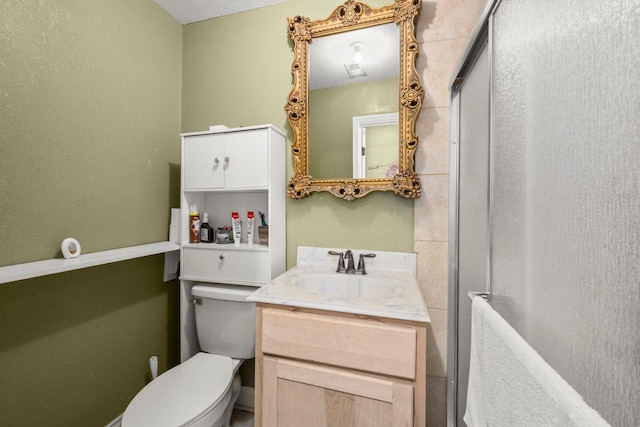 26145 Shadow Ln, New Caney, TX 77357 - full bath featuring vanity and a shower with door