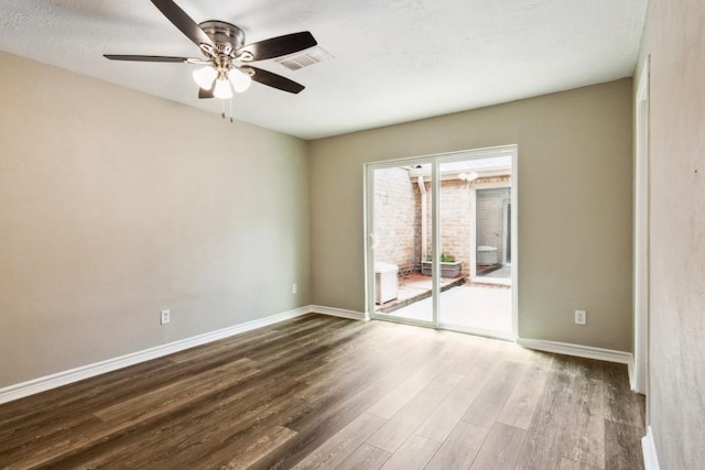 4710 N Cashel Cir, Houston, TX 77069 - empty room with wood finished floors and a ceiling fan