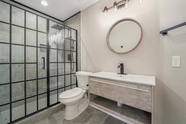 1123 Misty Lake Dr, Sugar Land, TX 77498 - bathroom with a stall shower and vanity