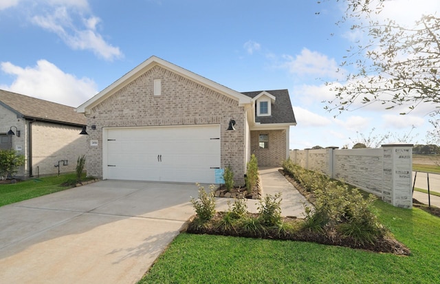 31727 Valor Dr, Fulshear, TX 77441 - view of front of property featuring brick siding, concrete driveway, and an attached garage