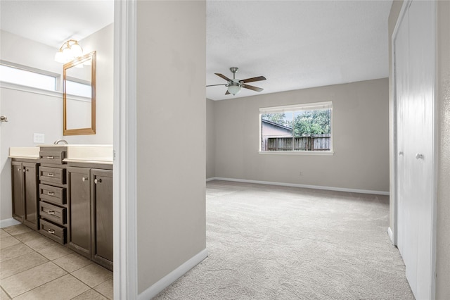 15814 Brookford Dr, Houston, TX 77059 - interior space with ceiling fan and vanity