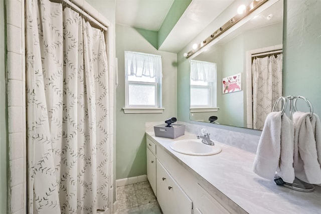 1721 Bowline Rd, Houston, TX 77062 - bathroom featuring vanity and a shower with curtain