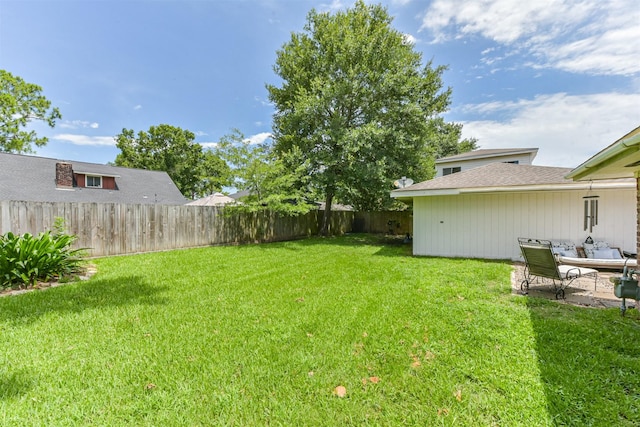 1721 Bowline Rd, Houston, TX 77062 - fenced backyard with a patio area