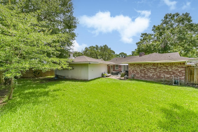 1721 Bowline Rd, Houston, TX 77062 - fenced backyard with a patio