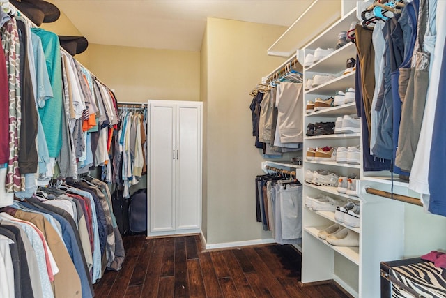 1440 Waseca St, Houston, TX 77055 - walk in closet featuring hardwood / wood-style floors