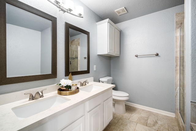 9710 Golden Park Ln, Houston, TX 77088 - full bath with double vanity and an enclosed shower