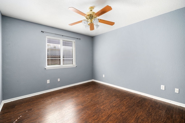 9710 Golden Park Ln, Houston, TX 77088 - unfurnished room featuring wood finished floors and ceiling fan