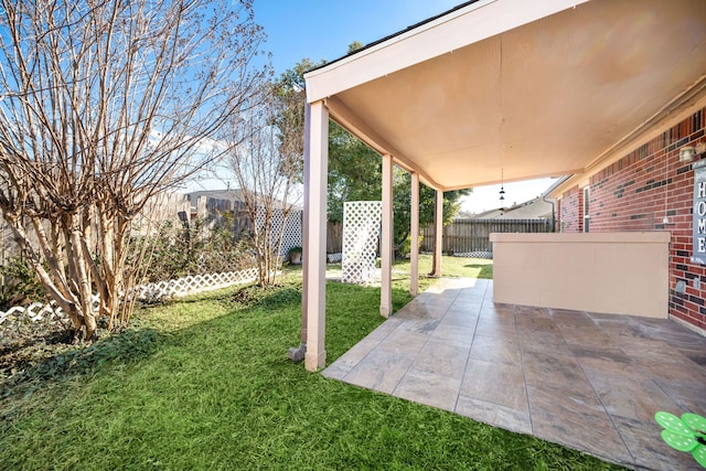 9710 Golden Park Ln, Houston, TX 77088 - fenced backyard featuring a patio