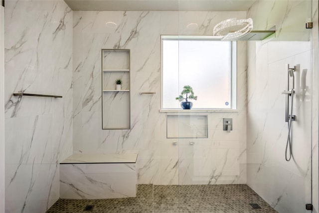 16206 Lakewood Field Dr, Tomball, TX 77377 - full bath featuring a marble finish shower