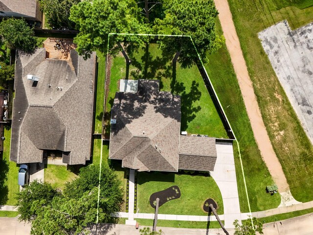 16206 Lakewood Field Dr, Tomball, TX 77377 - aerial overview of property's location featuring property boundaries highlighted