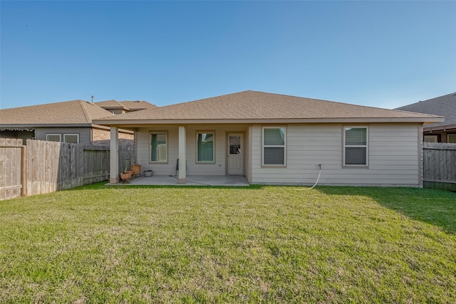 29626 Weber Way Ct, Katy, TX 77494 - rear view of property with a patio and a fenced backyard