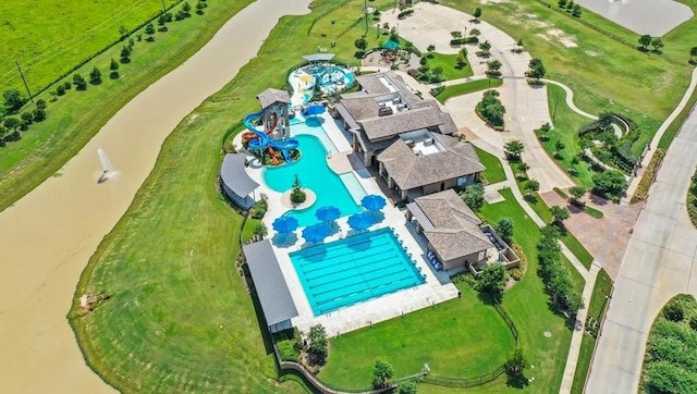 29626 Weber Way Ct, Katy, TX 77494 - aerial view of a pool area and a large body of water