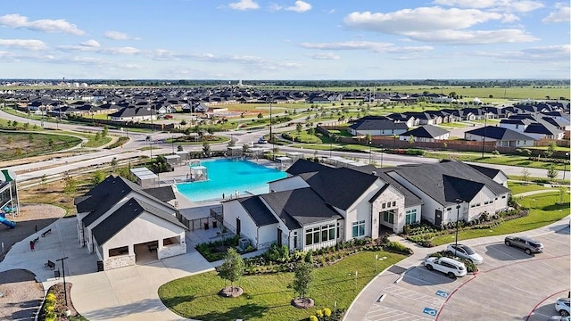 29626 Weber Way Ct, Katy, TX 77494 - aerial view of residential area with a pool area