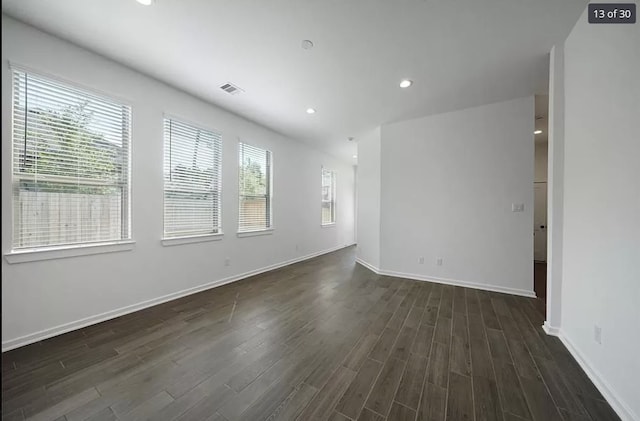 120 Lukewood Cir, Conroe, TX 77318 - spare room featuring dark wood-type flooring and recessed lighting