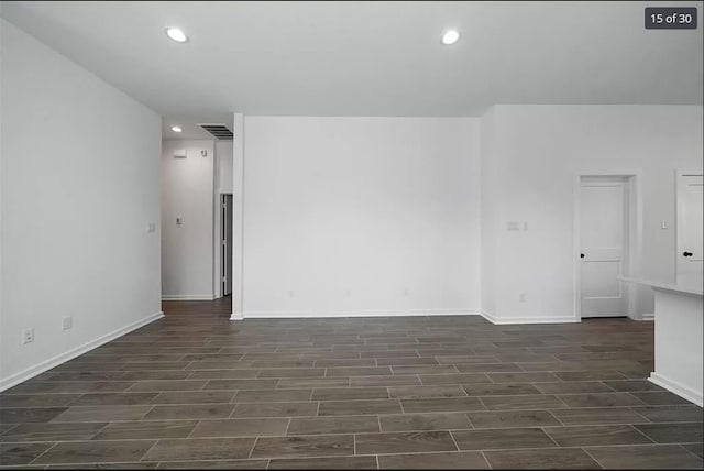 120 Lukewood Cir, Conroe, TX 77318 - empty room with wood finish floors and recessed lighting
