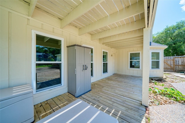 21434 Park Bluff Dr, Katy, TX 77450 - view of wooden terrace