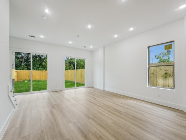 7420 Maxroy St, Houston, TX 77088 - spare room featuring light wood finished floors and recessed lighting