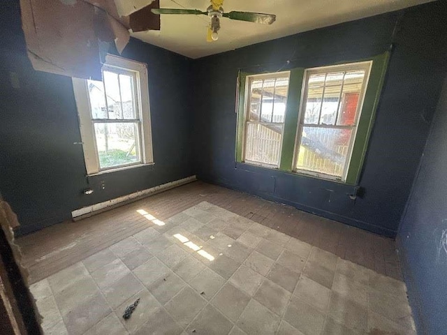 115 E Hallie St, Floydada, TX 79235 - spare room with ceiling fan